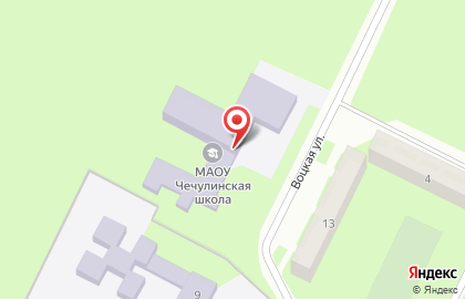 Чечулинская средняя общеобразовательная школа на карте