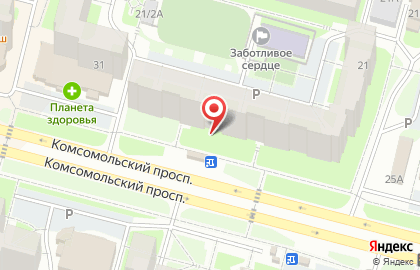 Компания займов Быстроденьги на Комсомольском проспекте на карте
