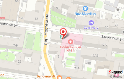 Berloni на Зверинской улице на карте