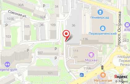 Магазин напольных покрытий Астерлин на Хабаровской улице на карте