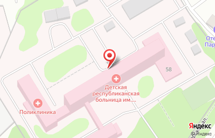 Больница Детская республиканская больница в Петрозаводске на карте