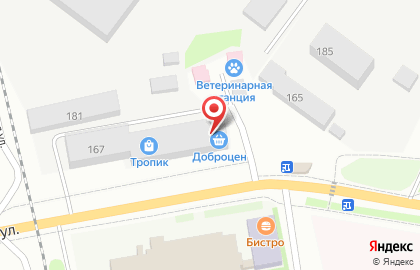 Магазин низких цен Доброцен на Михайловской улице на карте