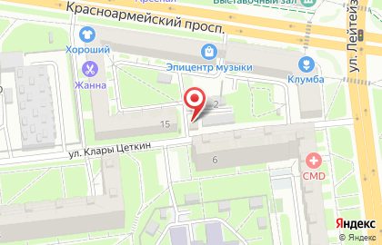 Киоск по продаже фруктов и овощей на улице Лейтейзена на карте