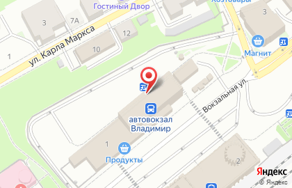 Банкомат МИнБанк на Вокзальной улице на карте
