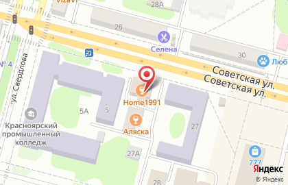 Служба доставки суши и роллов Ёбидоёби на Советской улице на карте