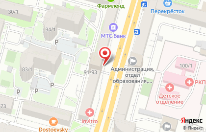 Центр независимой оценки содержания и качества образования Открытая Академия в Ленинском районе на карте