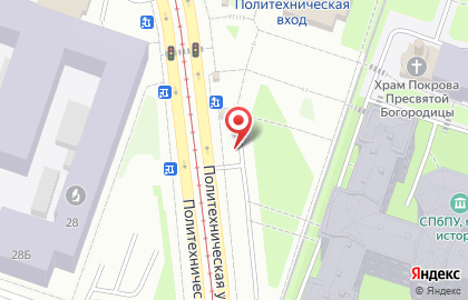Перехватывающая автостоянка Городской центр управления парковками Санкт-Петербурга на метро Политехническая на карте