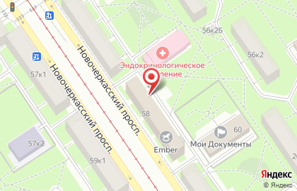 Шиномонтажная мастерская Подкова на Новочеркасском проспекте на карте