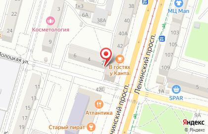 Продуктовый магазин Лидер в Московском районе на карте