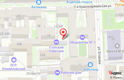 Отель и апартамент Статский Советник в Санкт-Петербурге на карте