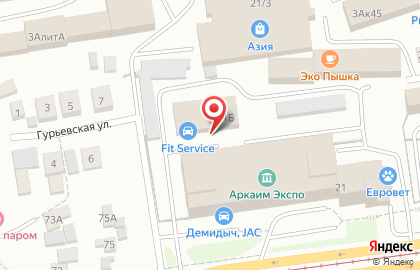 Автосервис FIT SERVICE на улице Менделеева, 21б на карте