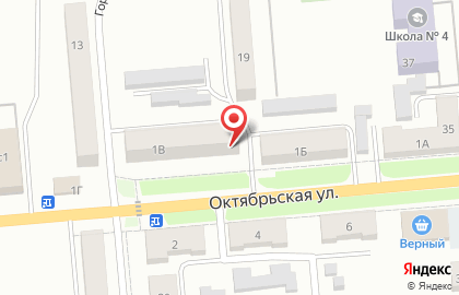 Магазин продуктов Весна на Октябрьской улице на карте