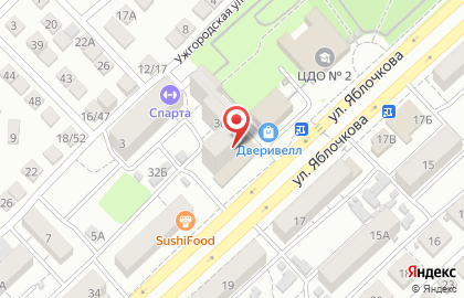 Банкомат Банк ВТБ 24 на улице Яблочкова на карте