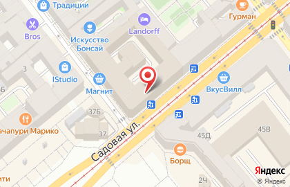 Магазин Хороший Чай на Садовой улице на карте