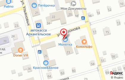 Магазин Монетка в Уфе на карте