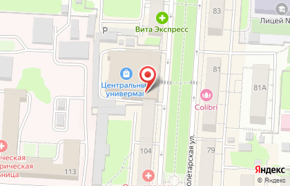 Пекарня Хлеббери на Пролетарской улице на карте