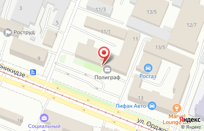 Инжиниринговая компания Тэт-рс на улице Орджоникидзе на карте