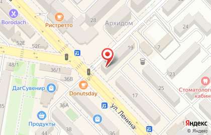 Стоматологическая клиника Юнидент на улице Ленина на карте