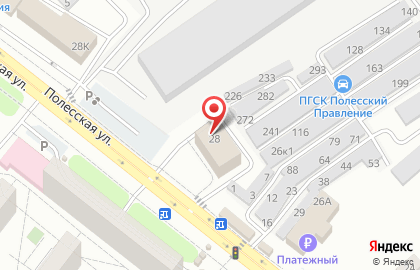 Банкомат АКБ Московский Индустриальный банк, Орловский филиал на Полесской улице на карте