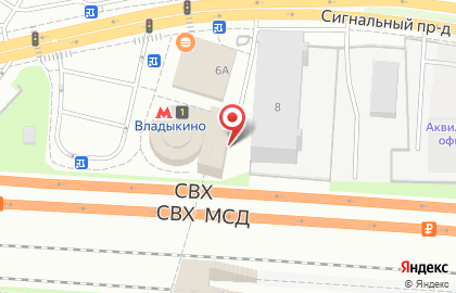 Subway на улице Сигнальный на карте