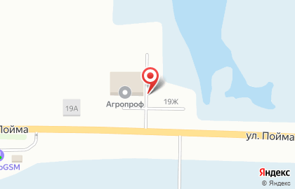 Торговая компания Агропроф на улице Пойма на карте