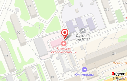 Городская станция скорой медицинской помощи, г. Ангарск на карте