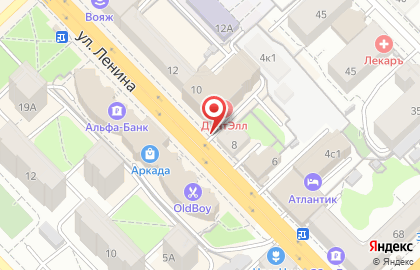 Антей на улице Ленина на карте
