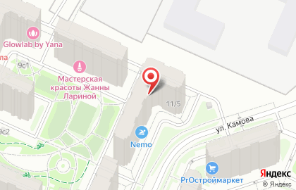 Онлайн-сервис для покупок Яндекс.Маркет на улице Камова на карте