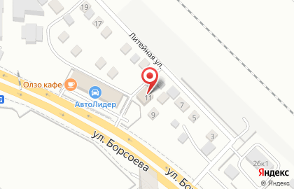 Магазин автоэмалей Центрлак в Советском районе на карте