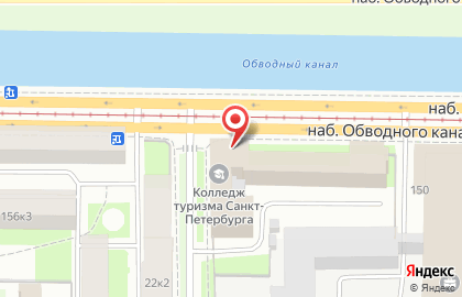 Колледж туризма и гостиничного сервиса в Санкт-Петербурге на карте
