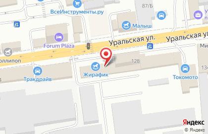Магазин детских товаров Аист на Уральской на карте