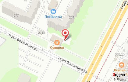 Шинок на Ново-Вокзальной улице на карте