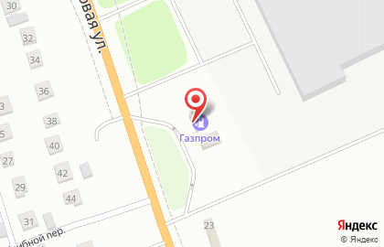 Заправочная станция Газпром на Поселковой улице на карте