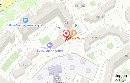 Магазин продуктов в Москве на карте
