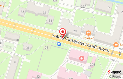 Магазин по продаже печатной продукции Полюс на Санкт-Петербургском проспекте на карте