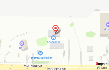 Центр по ремонту и обслуживанию автомобилей Агрегатка в Советском районе на карте