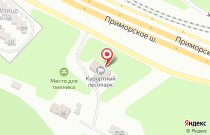 Приморское лесничество на карте