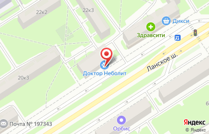 Магазин автозапчастей для иномарок в Приморском районе на карте