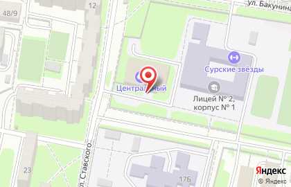 Физкультурно-оздоровительный комплекс Центральный в Ленинском районе на карте