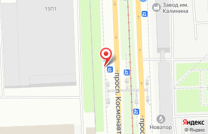 Продуктовый магазин Рубль на проспекте Космонавтов на карте