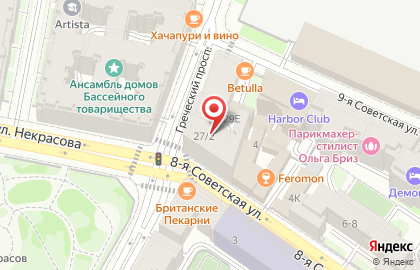 Красный Терем на Греческом проспекте на карте