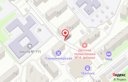 Первомайский район Киоск по продаже фруктов и овощей на улице Миронова на карте