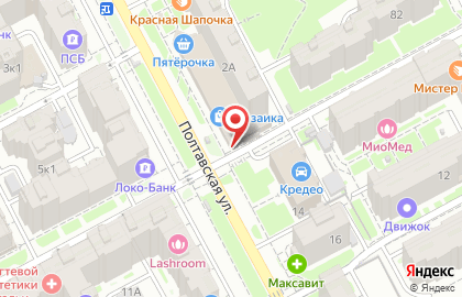 Фирменный магазин Каравай на Полтавской улице на карте