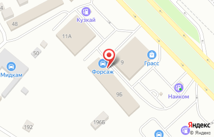 Автосервис Форсаж на улице Академика Королёва на карте