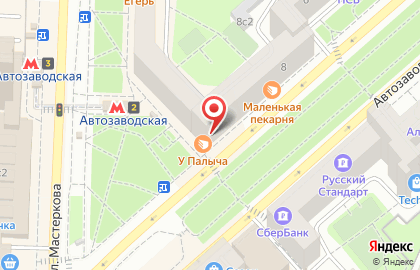 Кафе быстрого питания в Москве на карте