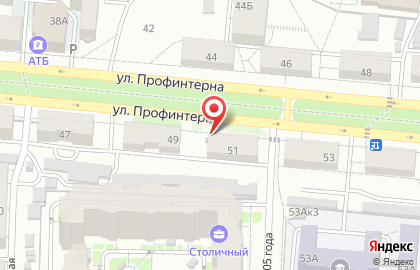 Центр скорочтения и ментальной арифметики Маленький Оксфорд на улице Профинтерна на карте