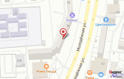 Автошкола Лидер PRO на Молодёжной улице на карте