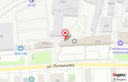 Торговая компания Профи в Октябрьском районе на карте