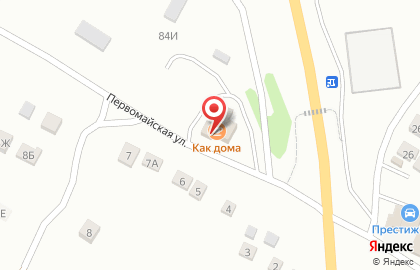 Гостиница-кафе Как дома на карте