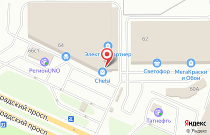 Оптово-розничный центр отделочных и строительных материалов CHELSI на Новоградском проспекте на карте